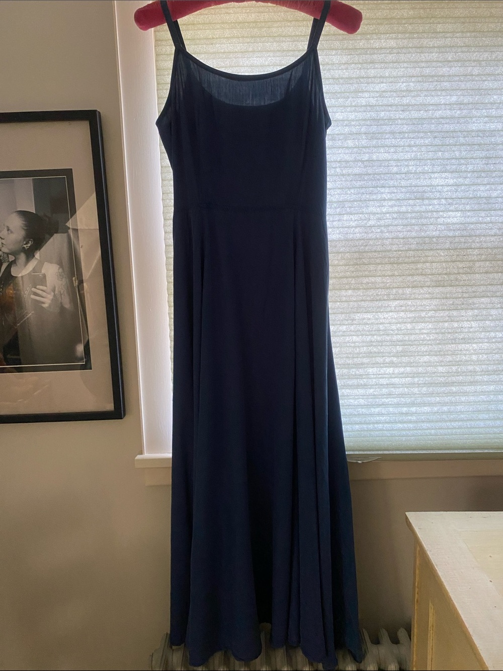 Armani Jeans Navy Spaghetti-Strap Maxi Dress